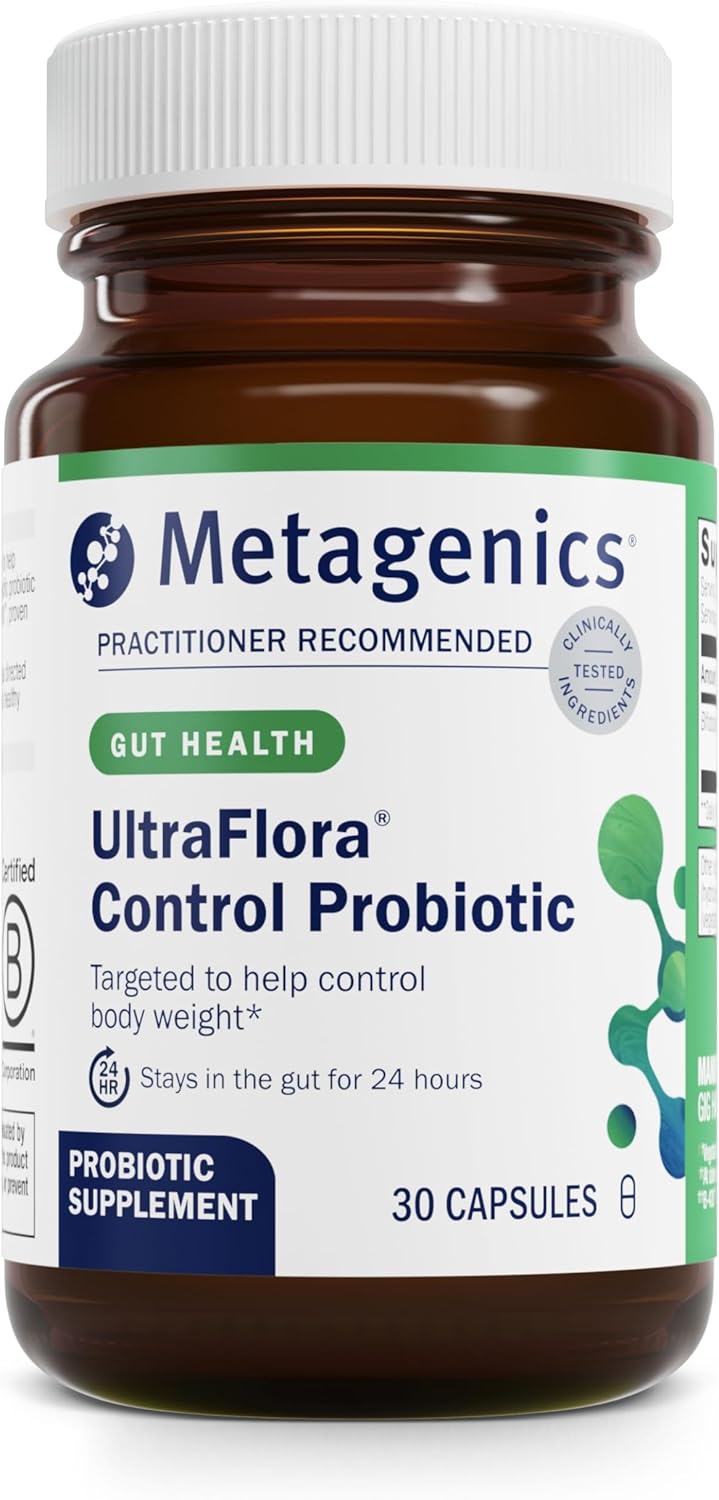 Metagenics Vitamin D3 10,000 + K with UltraFlora Control Probiotic - Supports Bone, Heart Health & Body Composition