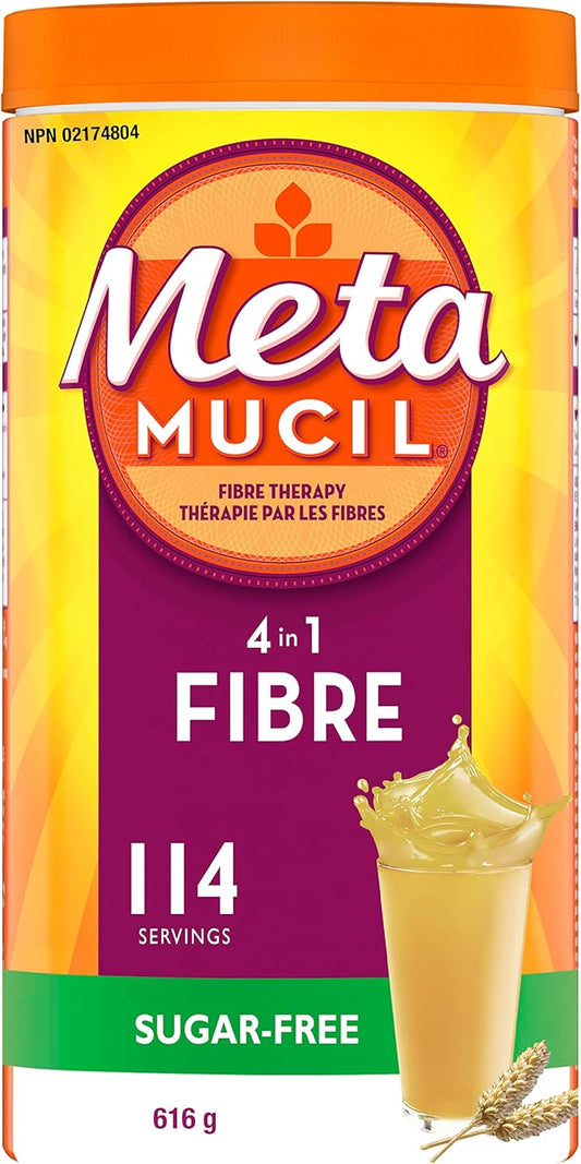 Metamucil Smooth Texture Fibre Powder, Unflavoured, Sugar-Free - 660g, 14256 Units