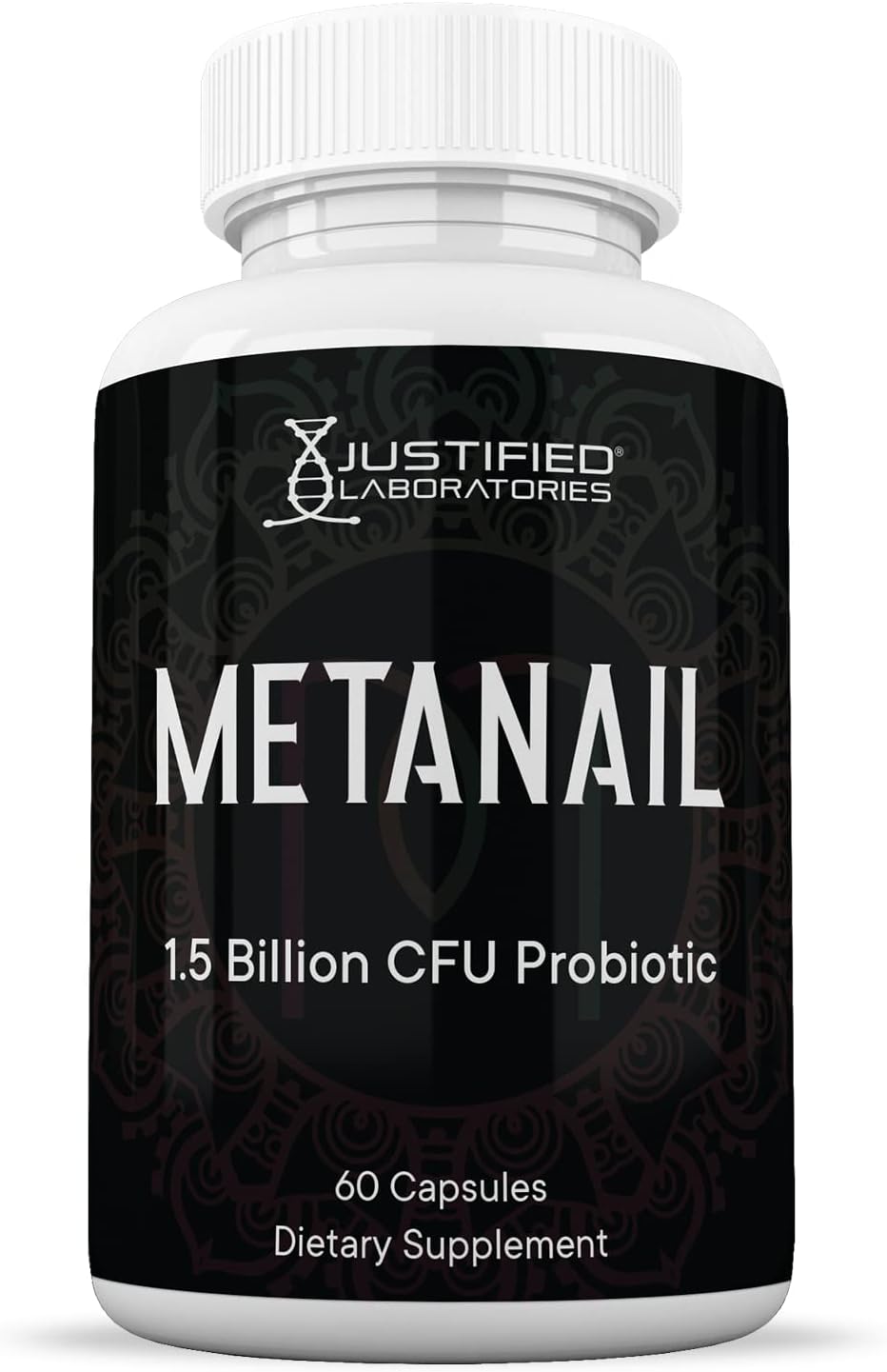 Metanail Probiotic Nail Support Supplement with 1.5 Billion CFU - 60 Capsules by Justified Laboratories