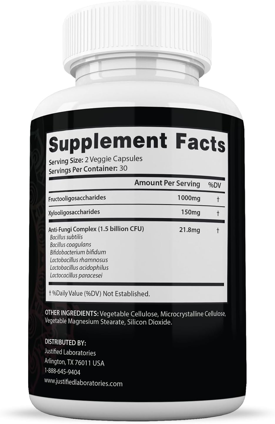 Metanail Probiotic Nail Support Supplement with 1.5 Billion CFU - 60 Capsules by Justified Laboratories