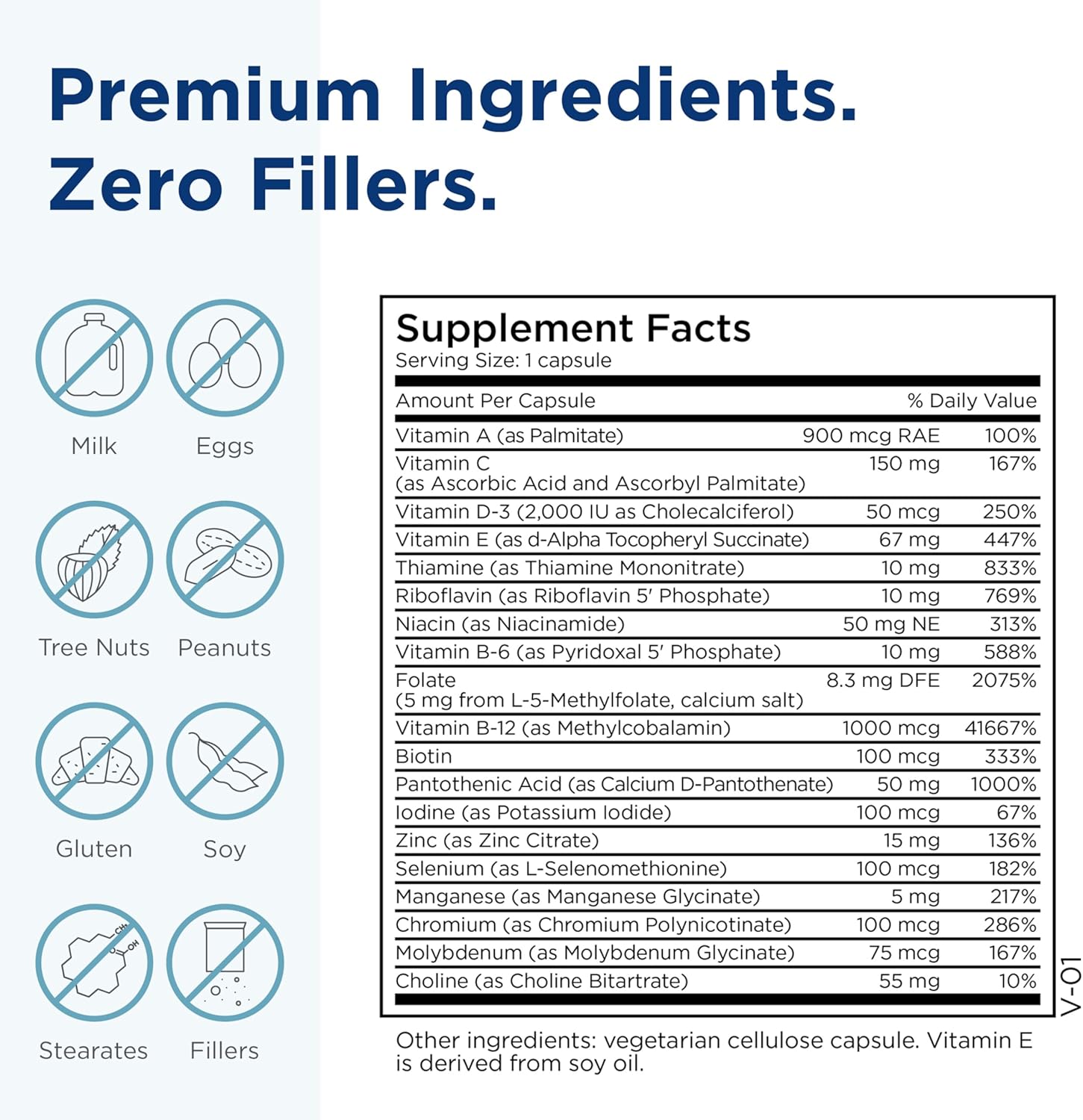 MethylPro Daily Multivitamin with 5mg L-Methylfolate - Gender-Neutral Support for Brain Health, Mood, Immune System, and Energy - 30 Capsules
