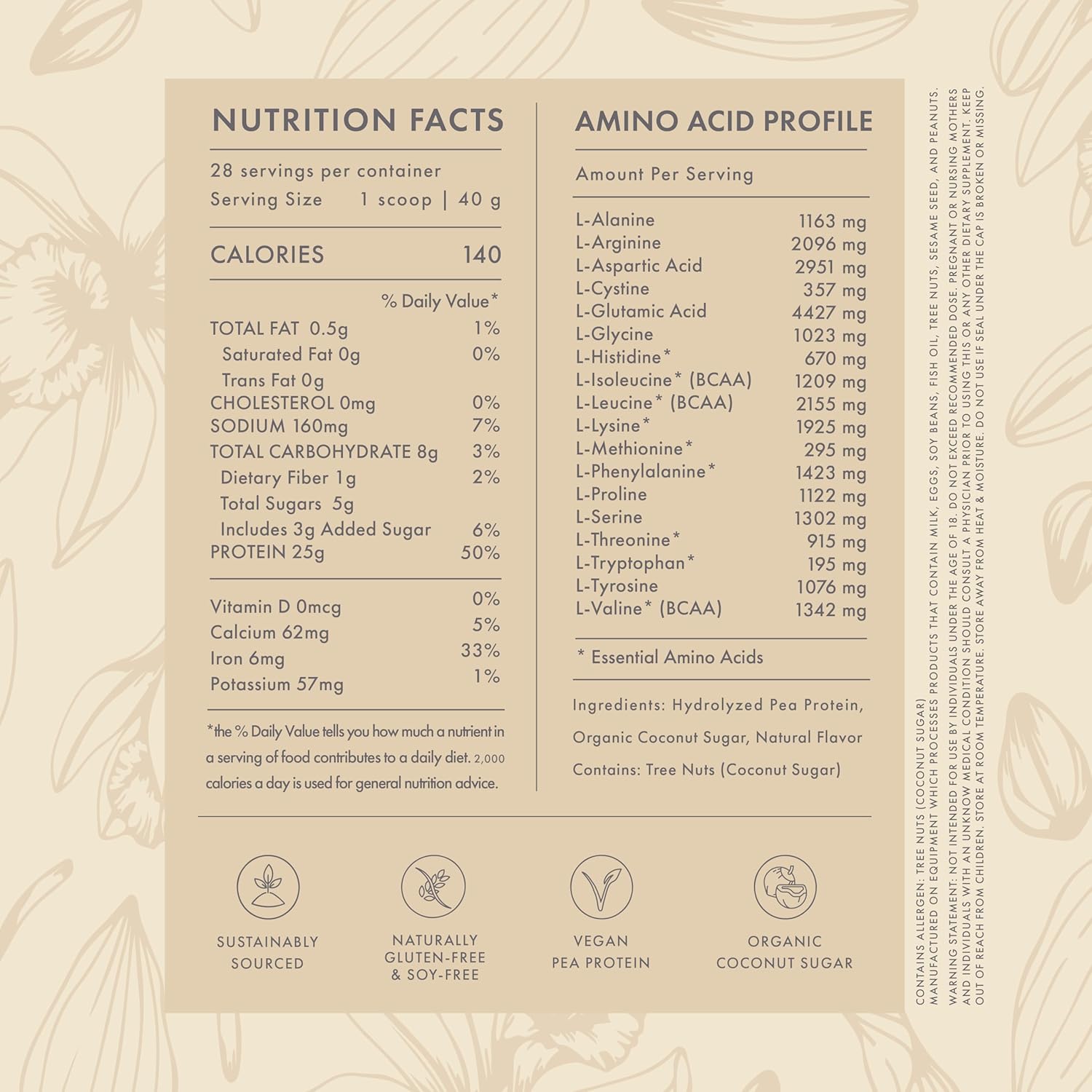 Miami Vanilla Plant-Based Vegan Protein by Pura Vida - Pure and Natural Flavor