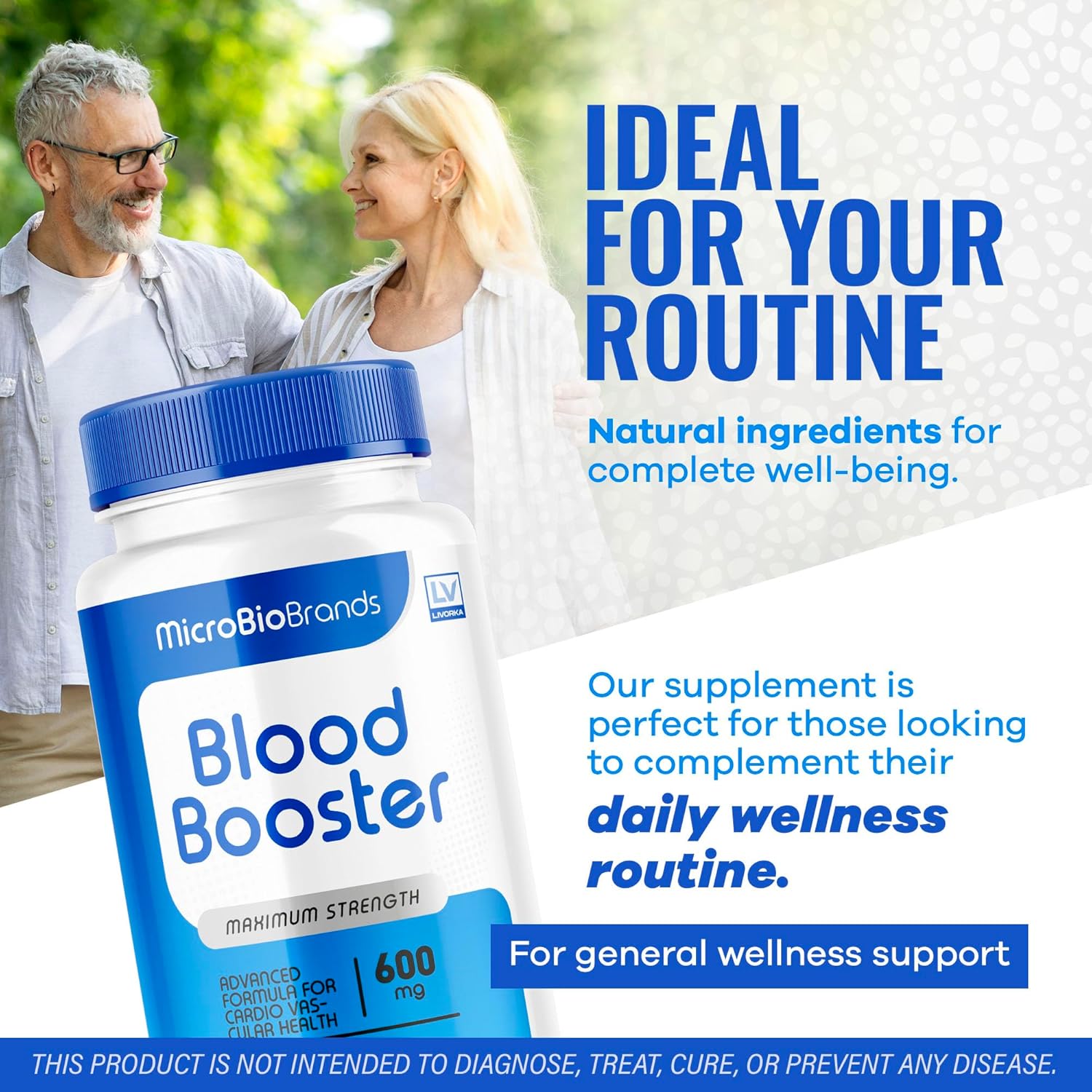 Microbio Blood Booster by LIVORKA - Advanced Formula (90 Capsules, 3 Pack)