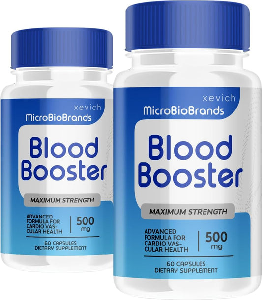 MicroBio Blood Booster Supplement - Xevich Blood Booster (2 Pack, 120 Capsules)