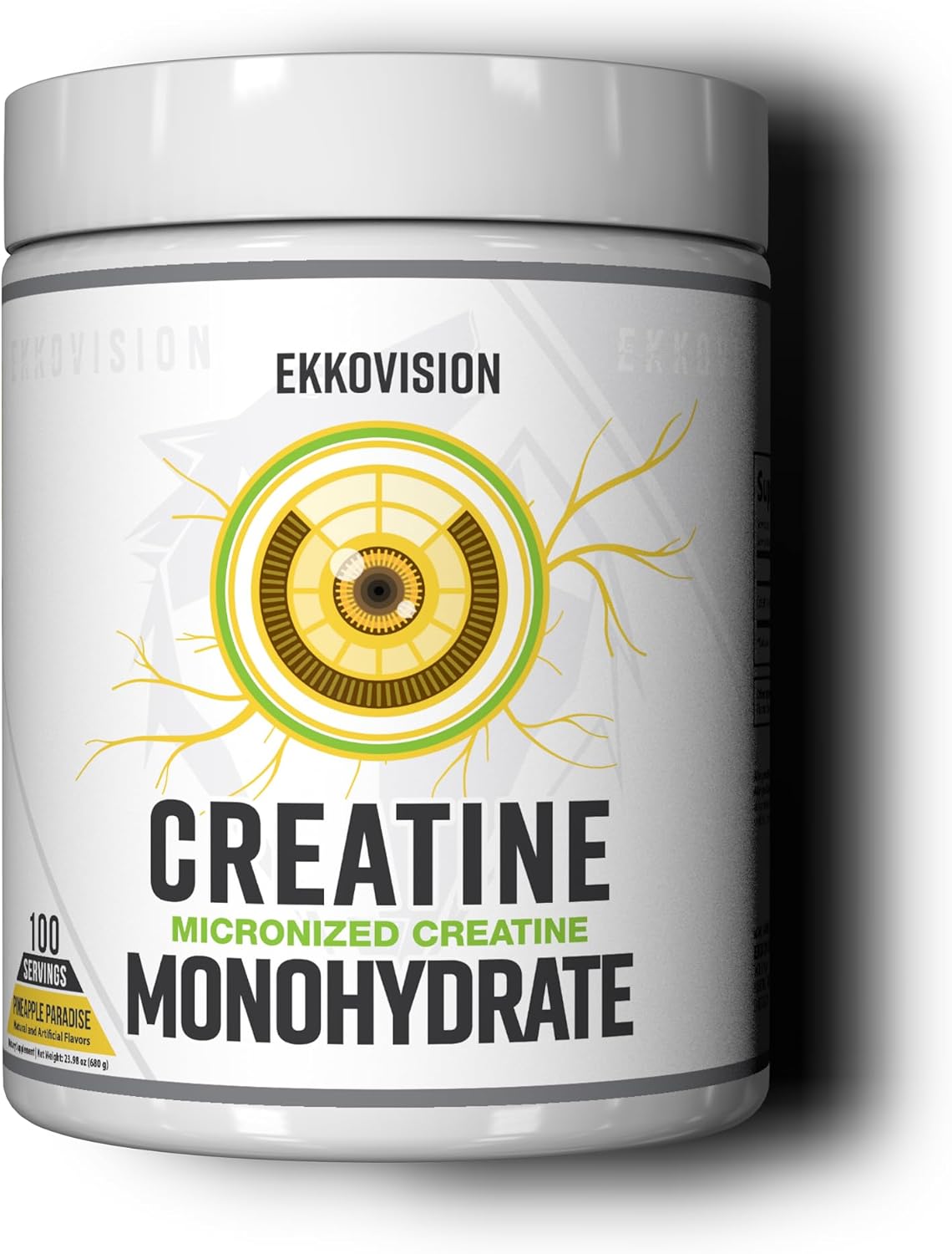 Micronized Pineapple Paradise Creatine Monohydrate Powder - Pre & Post Workout Supplement for Energy Support - Easy to Mix in Shakes, Smoothies & Beverages - 100 Servings