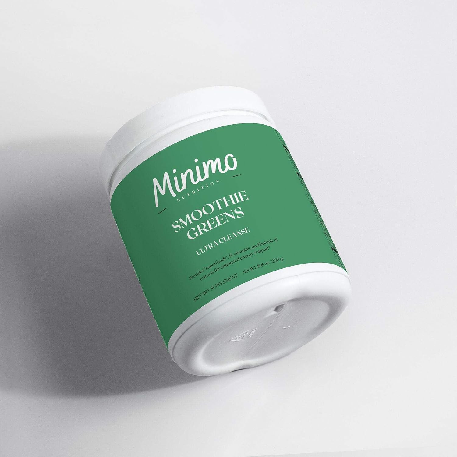Minimo Nutrition Ultra Cleanse Smoothie Greens - Greens Blend for Physical & Mental Performance - 50 Servings, 8.8 oz.