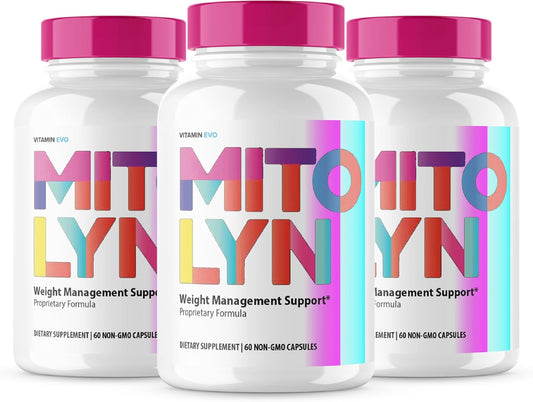 MitoLyn Capsules 3 Pack - Advanced Formula Keto Supplement for Natural Mitochondrial Support - 180 Capsules
