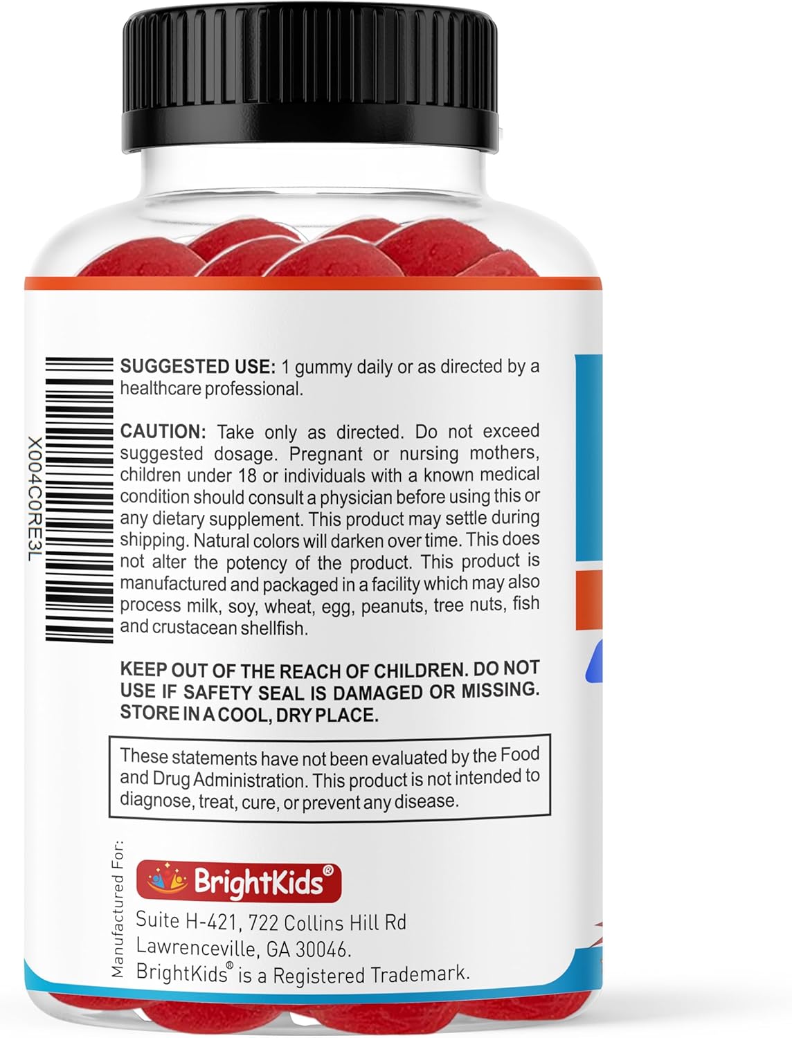 Mixed Berry Flavored Magnesium Calm Gummies for Kids, 60 Gummies, Supports Relaxation, Mood, Nerve Health & Muscle Relaxation