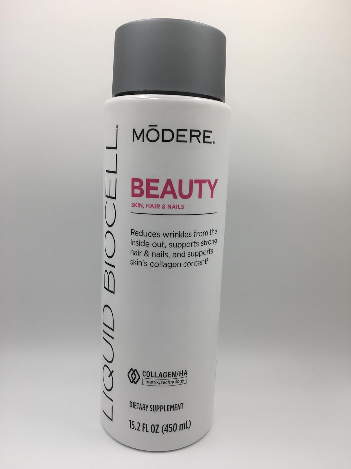 ModereHealth Liquid Biocell Skin, Hair, and Nails Natural Collagen with Hyaluronic Acid - Promotes Youthful Skin & Healthy Joints - 15.2 FL oz
