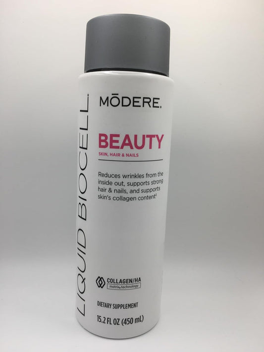 ModereHealth Liquid Biocell Skin, Hair, and Nails Natural Collagen with Hyaluronic Acid - Promotes Youthful Skin & Healthy Joints - 15.2 FL oz