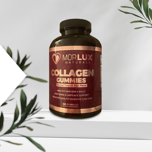 Morlux Naturals Collagen Peptide Gummies - Promotes Healthy Skin, Nails, Hair, Joints, Bones, and Digestion - 120 Gummies for Men and Women