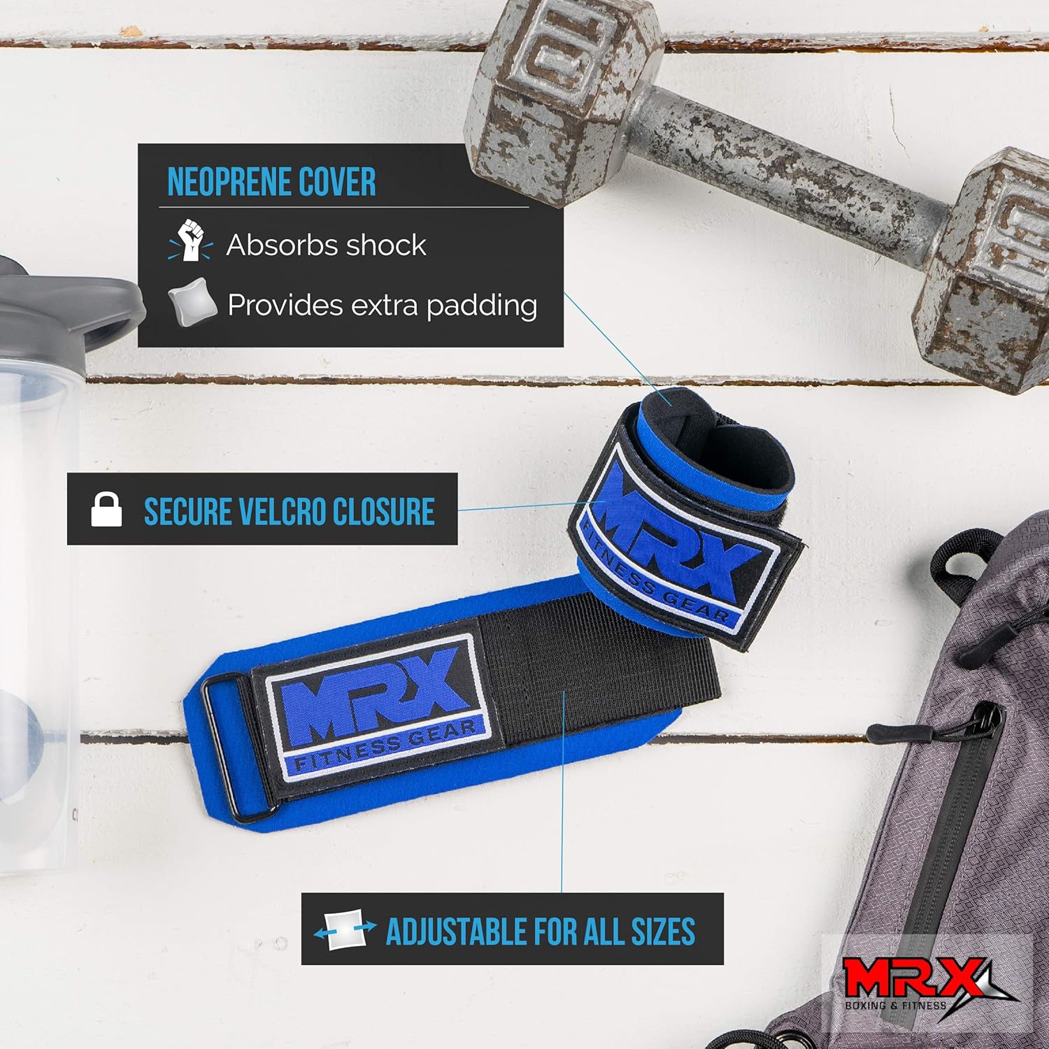 MRX Weight Lifting Wrist Wraps for Gym Training and Bodybuilding Support