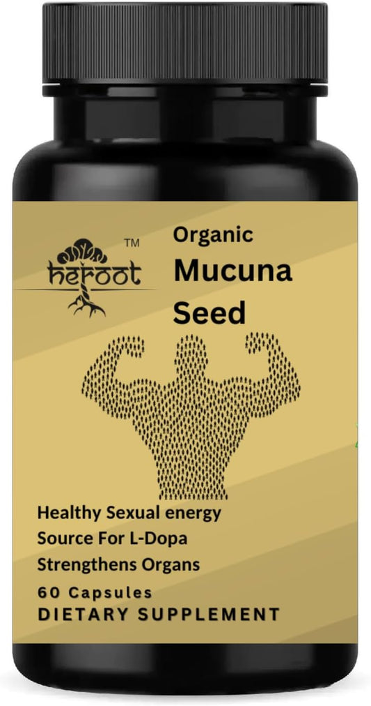 Mucuna Pruriens Capsules | Herbal Supplement | 2-in-1 Formula | Natural Ingredients | 120 Capsules