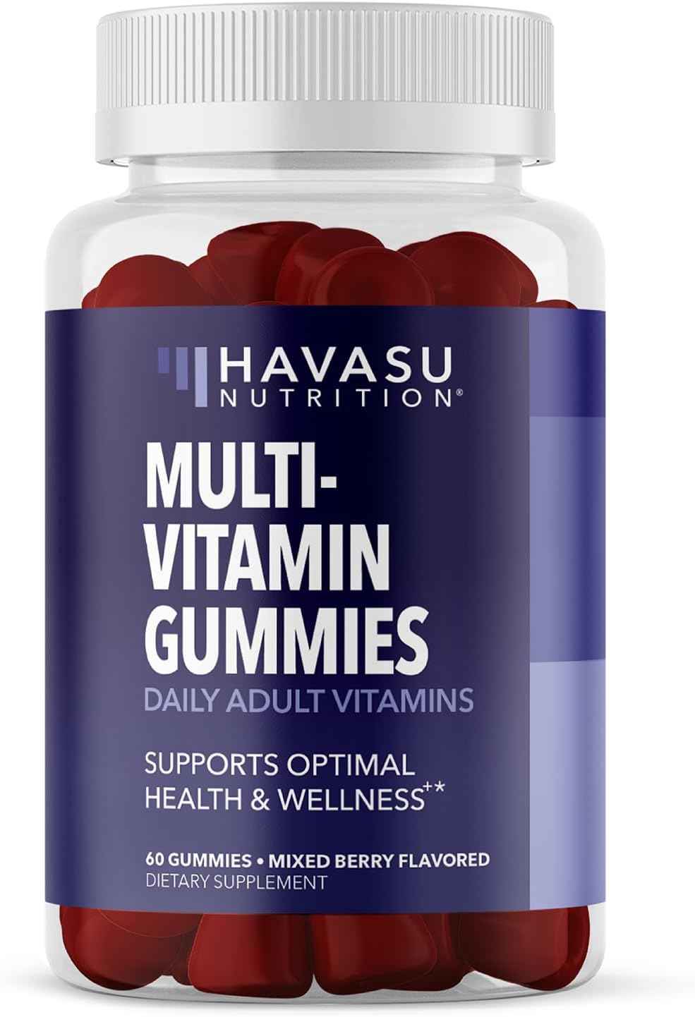 Multivitamin Gummies for Adults - Daily Gummy with Vitamin C, D, and Zinc for Men and Women - 60 Count - GLP-1 Nutritional Support for Optimal Health and Wellness - 1 Month Supply, Mixed Berry Flavor