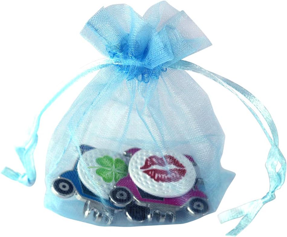 Myartte Golf Cart Hat Clip with Assorted Pattern Golf Ball Markers - 24.4MM - Ideal Golf Gift for Women and Men - Pack of 2