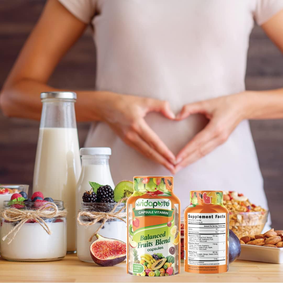 MYVIDAPURE Balanced Fruits Blends: Whole Natural Superfood, Non-GMO, Vegan Friendly