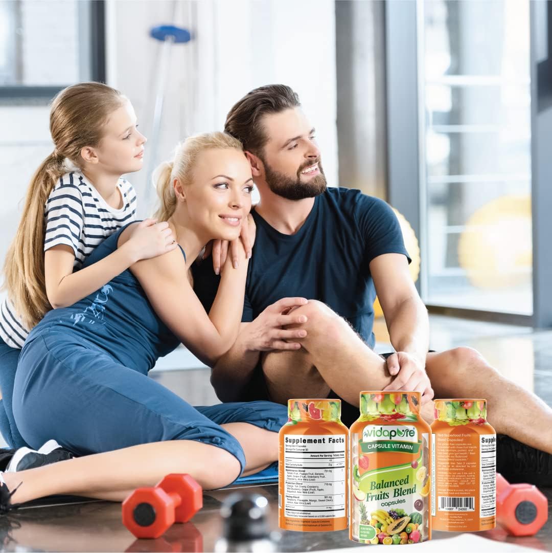 MYVIDAPURE Balanced Fruits Blends: Whole Natural Superfood, Non-GMO, Vegan Friendly