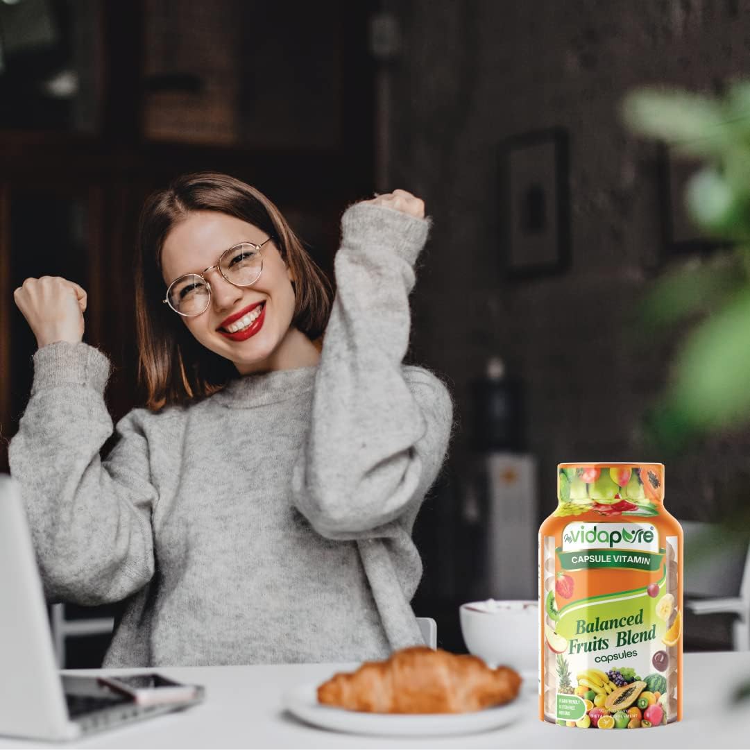 MYVIDAPURE Balanced Fruits Blends: Whole Natural Superfood, Non-GMO, Vegan Friendly
