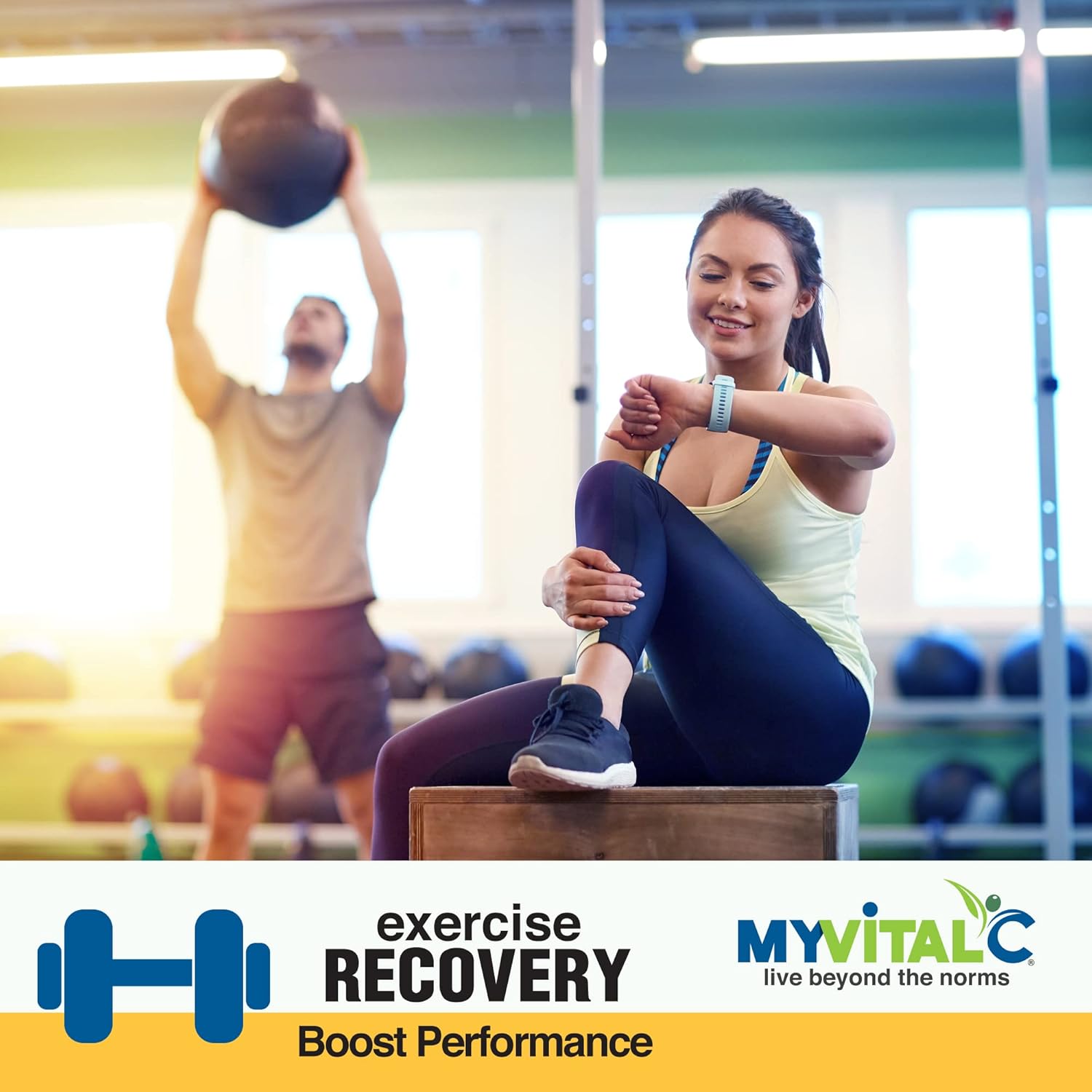 MyVitalC ESS60 Organic Extra Virgin Olive Oil Exercise Recovery Supplement, 10-Day Supply, Pack of 2