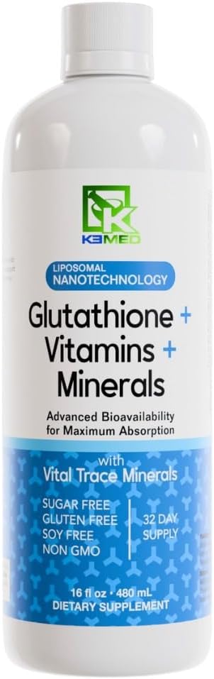 Nanonutrition Glutathione Supplement with Liposomal Technology | Natural Ingredients | 16 oz Bottle with 32 Servings
