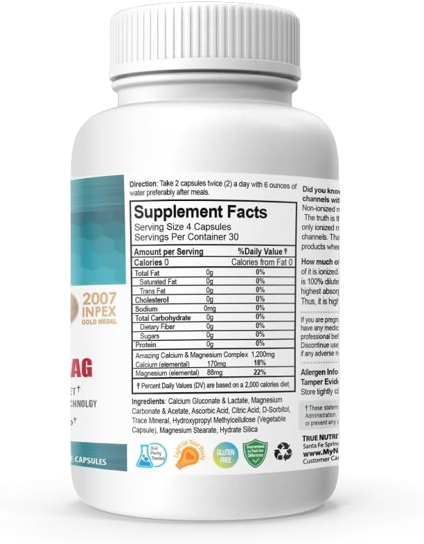 NANOWELL Sean Lee's iBone Cal Mag 120 Capsules X 4 Bottles - Bone Health, Calcium Supplement (480 Count) for 4 Months