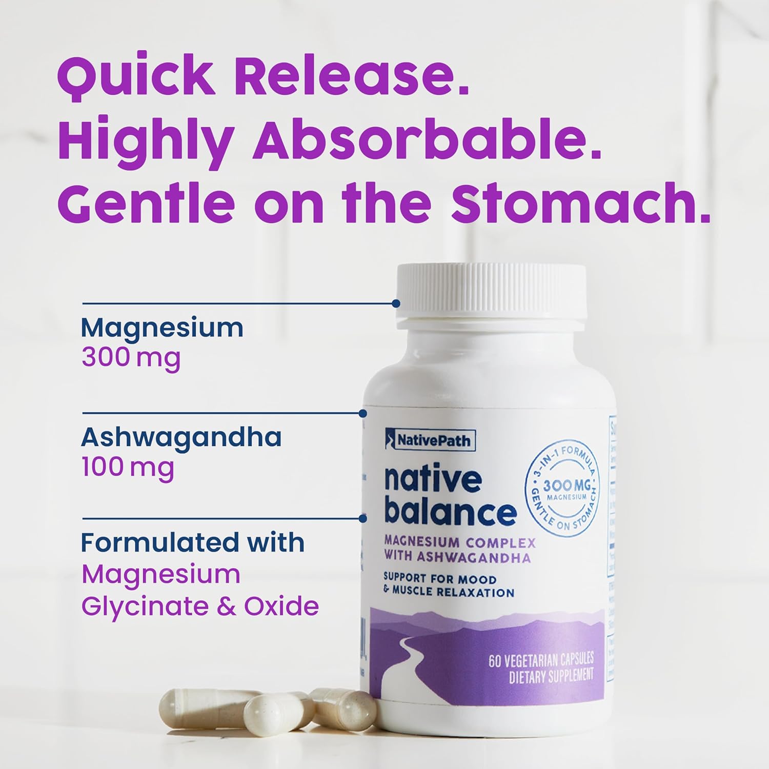 NativePath Native Balance Multivitamin Capsules - 3-in-1 Formula, 60 Count