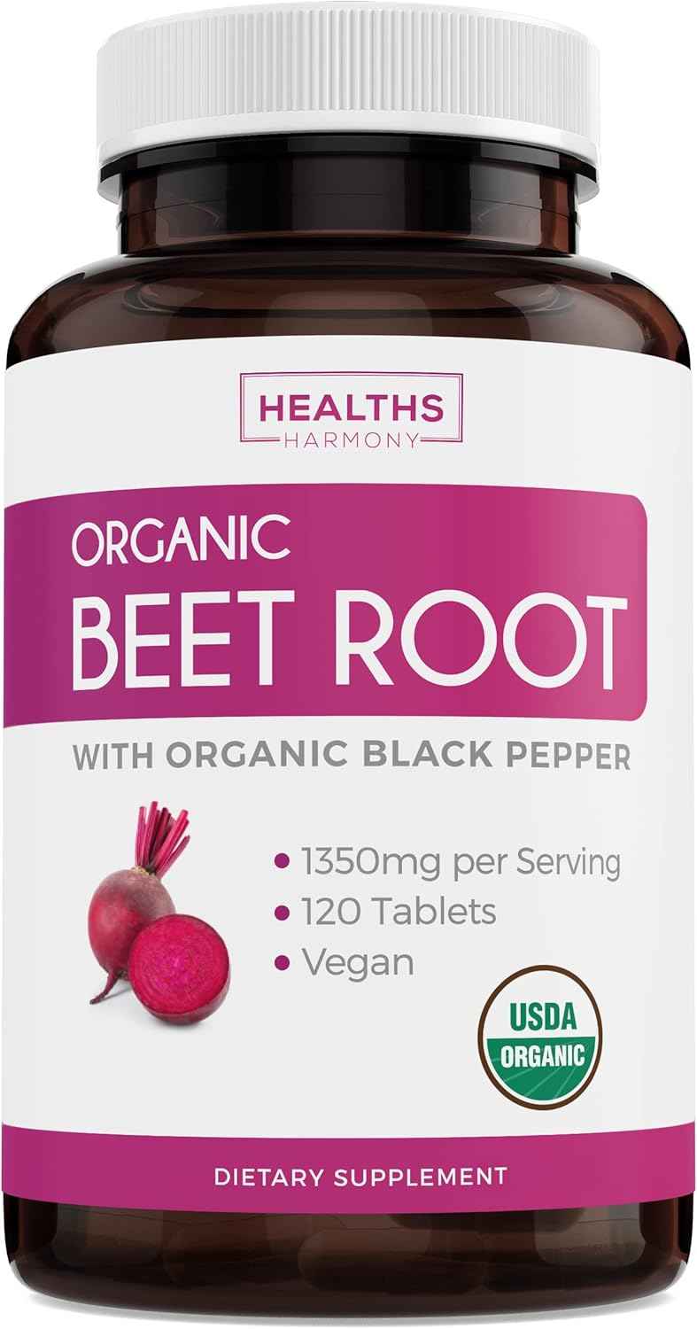 Nattokinase & Beet Root (2-Month Supply) Beet & Flow - Nattokinase 2000 FU Powerful Naturally Fermented Soybeans (60 Caps) & Organic Beet Root Powder Super Antioxidants and Nitrate Supplement