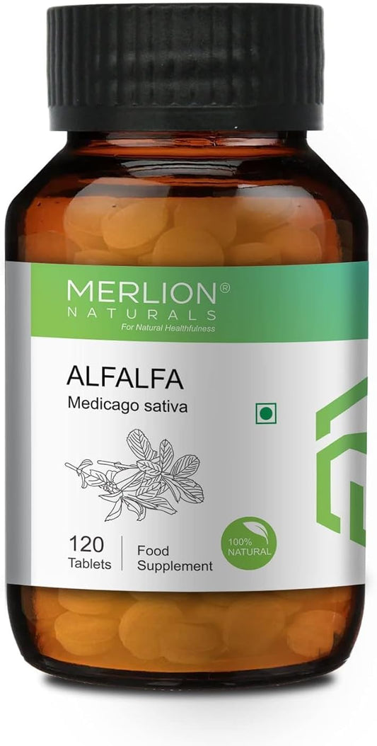 Natural Alfalfa Tablets - 500mg x 120 Tablets - Pure Medicago Sativa Herbs