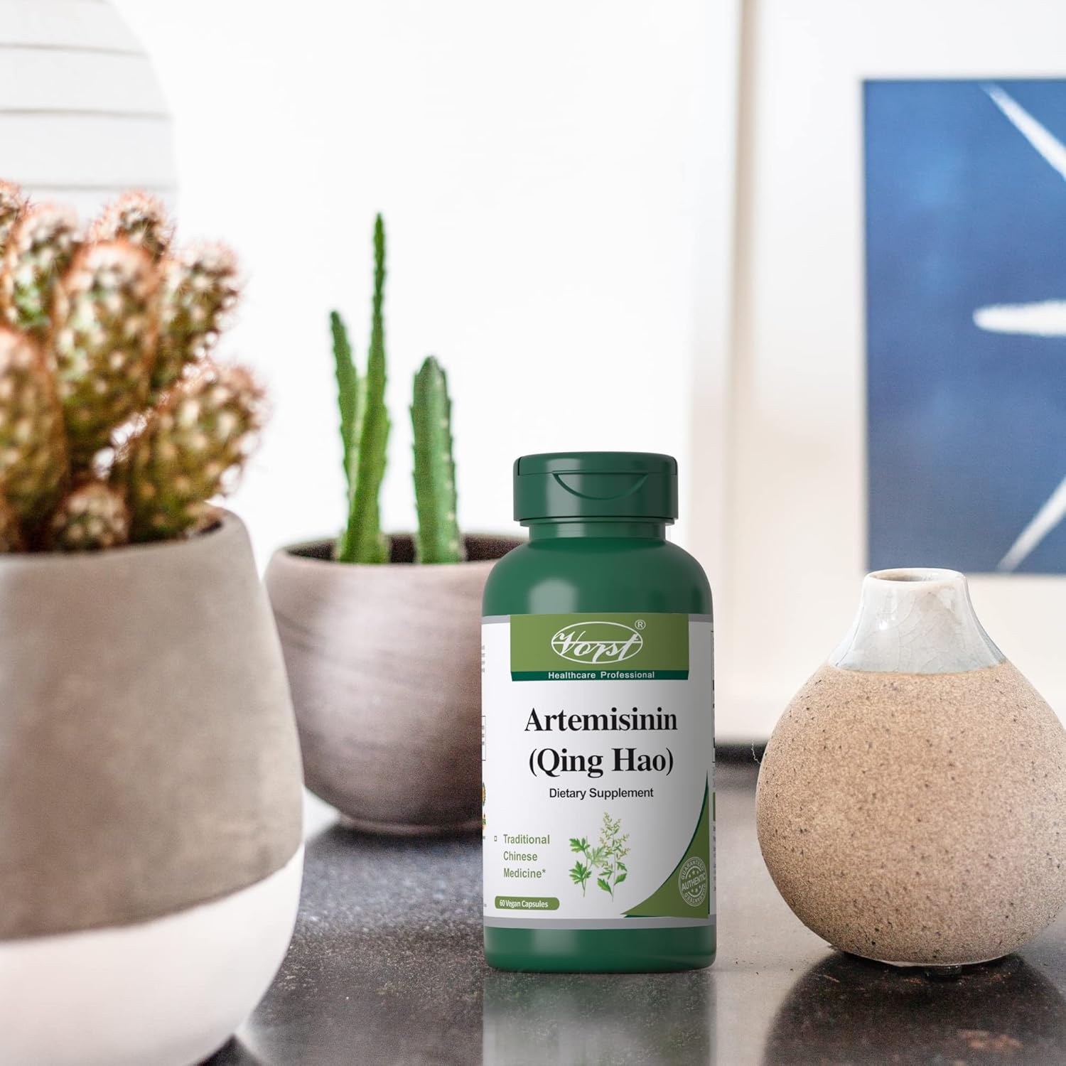 Natural Artemisinin Supplement for Immune System Support - 60 Vegan Capsules | Traditional Chinese Medicine (TCM) Qing Hao Herb