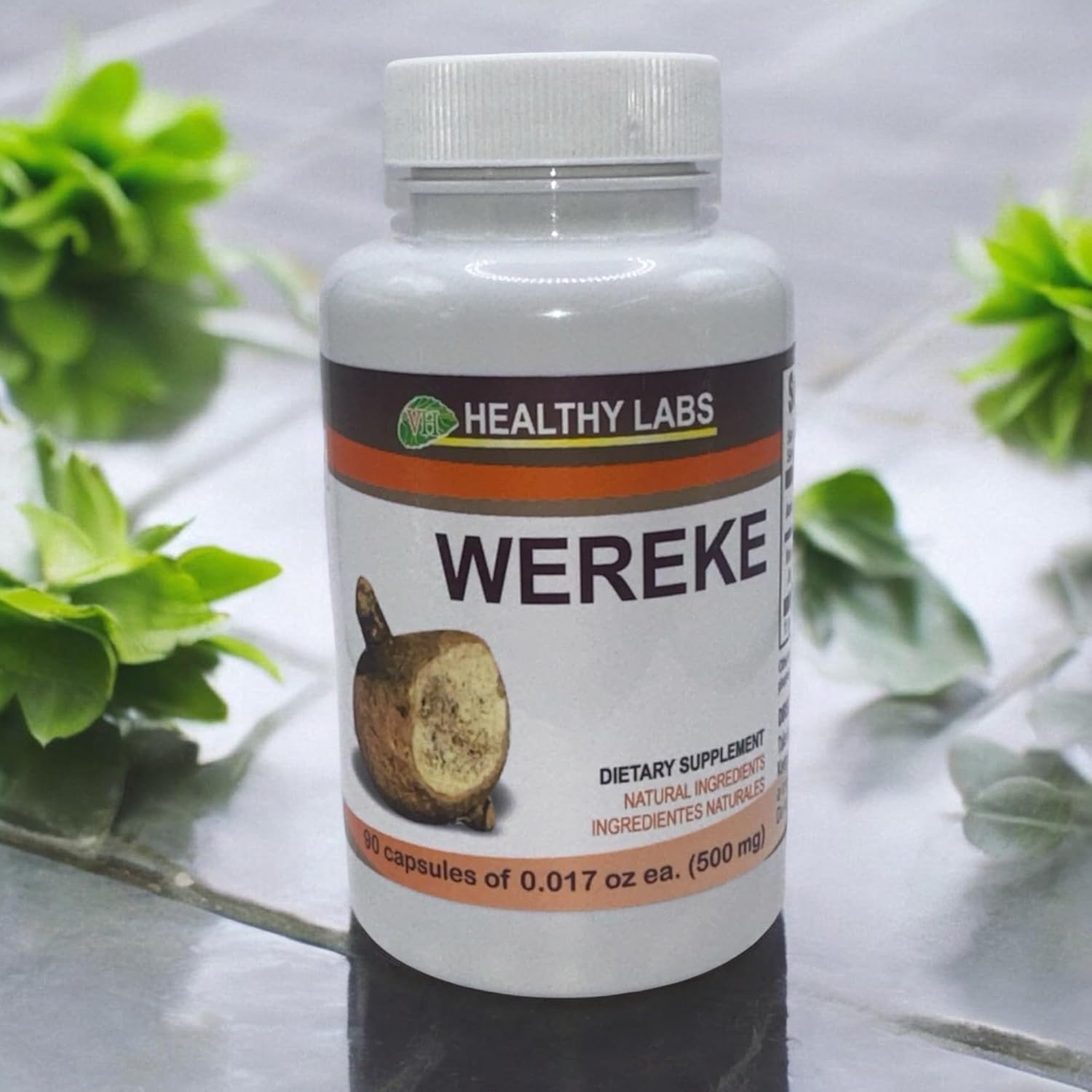 Natural Bionutritional Wereke Capsules - 90 Count (500mg) by VHealthy Labs
