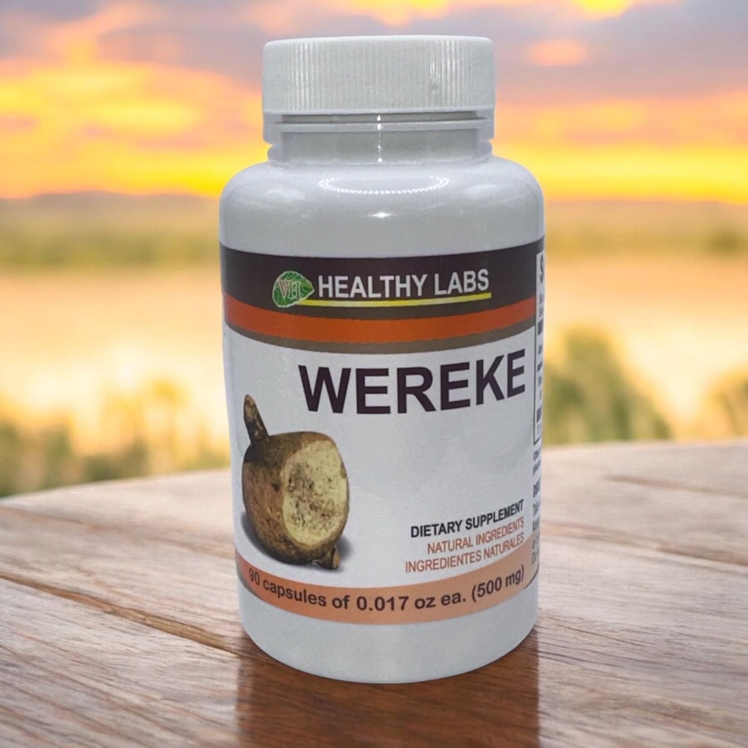 Natural Bionutritional Wereke Capsules - 90 Count (500mg) by VHealthy Labs