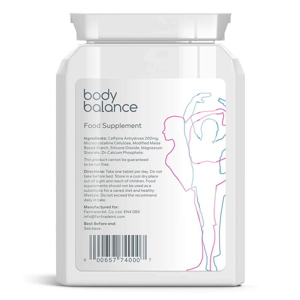 Natural Body Balance Anti Fatigue Tablets for Physical and Mental Energy Boost - Fight Lethargy and Tiredness