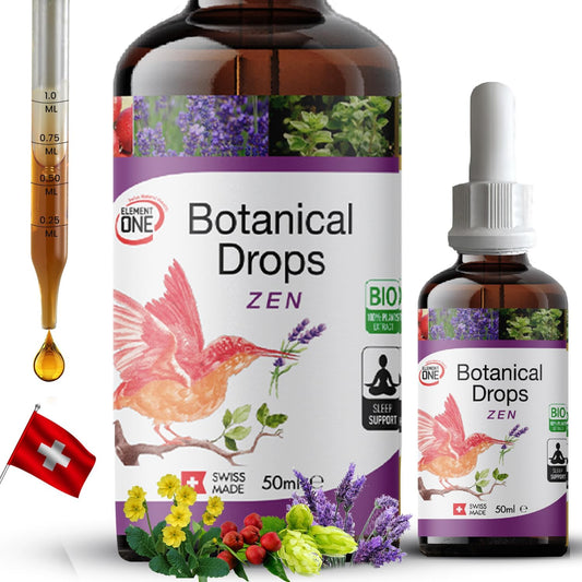 Natural Botanical Zen Drops: Herbal Sleep Support & Relaxation Supplement Promotes Relaxation