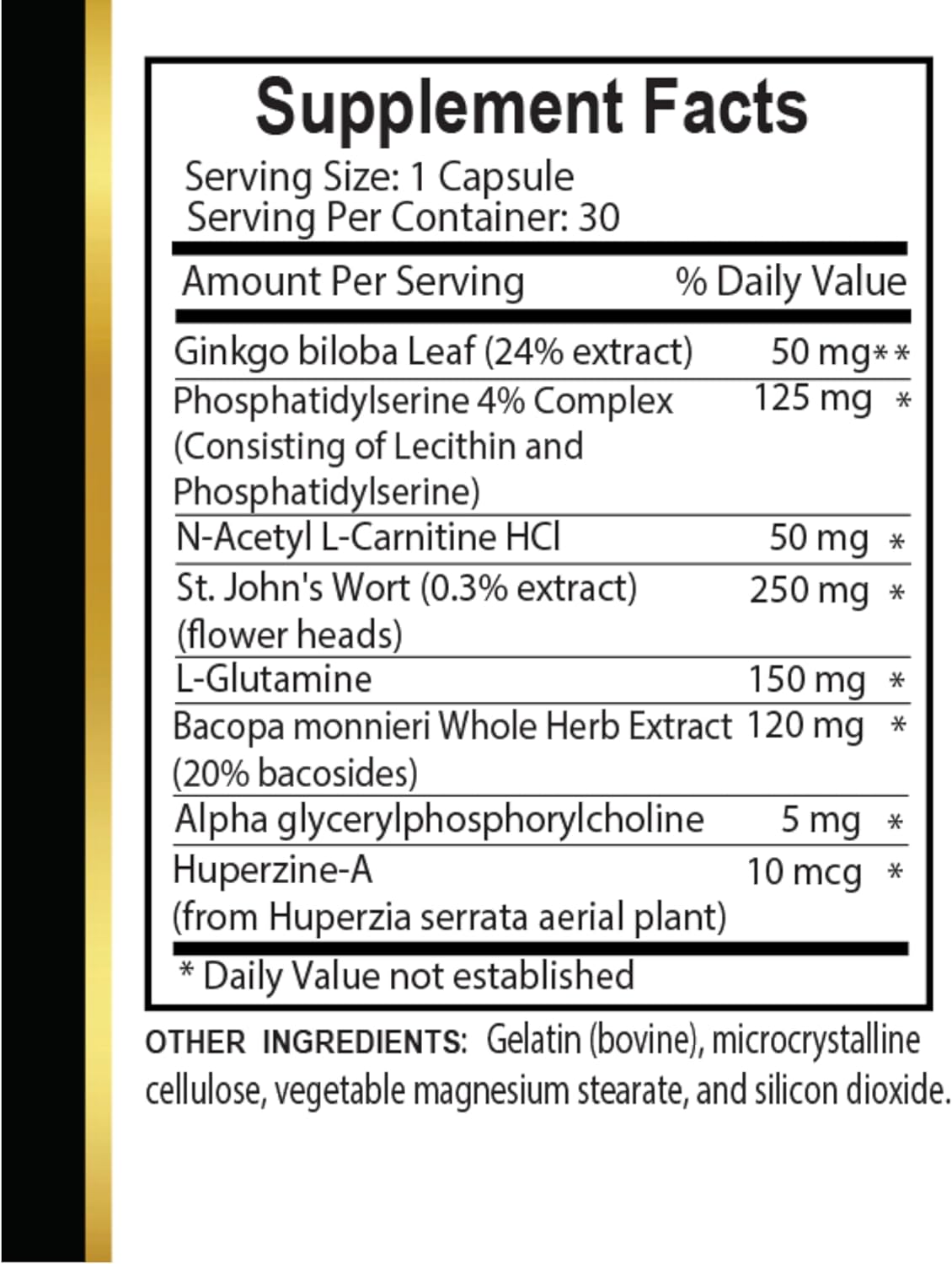 Natural Brain Health Supplements for Adults - Cognitive Support and Mental Clarity - Memory and Focus Enhancement - 2 Bottles 60 Capsules