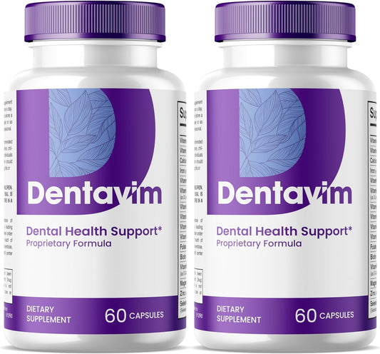 Natural Care for Teeth and Gums - Dentavim Dental Health Formula Pills (2 Pack)