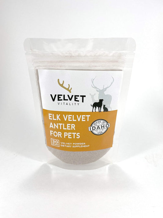Natural Elk Velvet Antler Powder for Pets - Joint Support and Overall Wellness Booster
