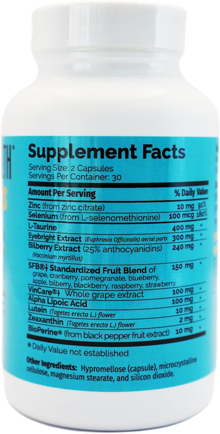 Natural Eye Care Supplement - Beyond Health Vision Plus - 60 Capsules for Optimal Eye Health