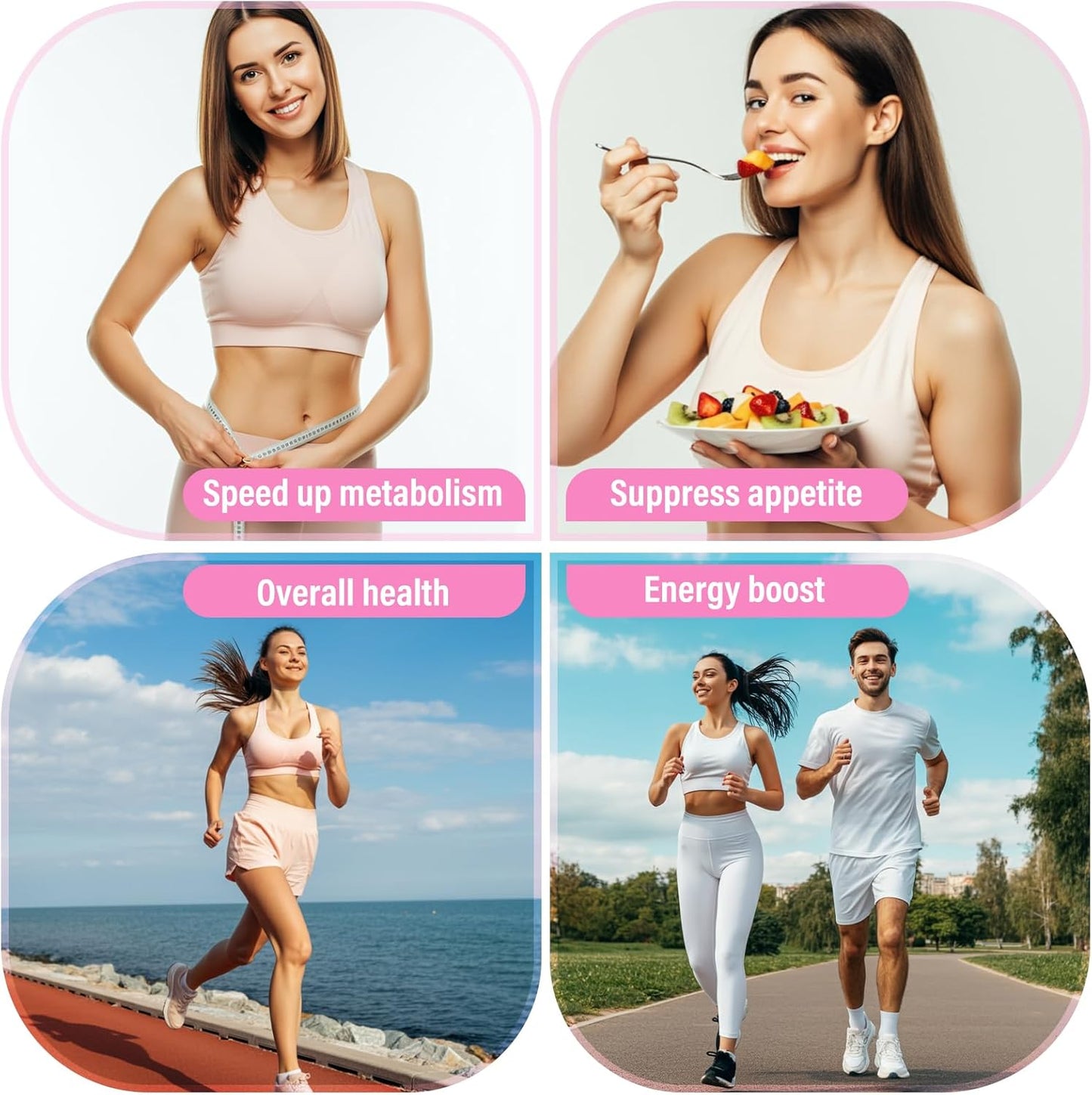 Natural GLP-1 Activating Supplement with Hops, Green Tea, Garcinia Cambogia, Multivitamins, Probiotics - Gut Health & Overall Wellness Boost