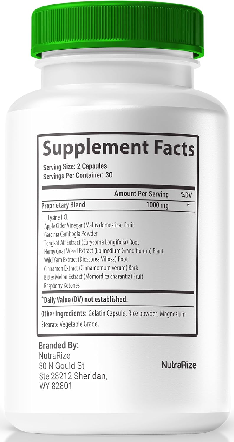 Natural Gluco NullCaps Formula for Stable Blood Sugar Levels and Increased Energy - 60 Capsules