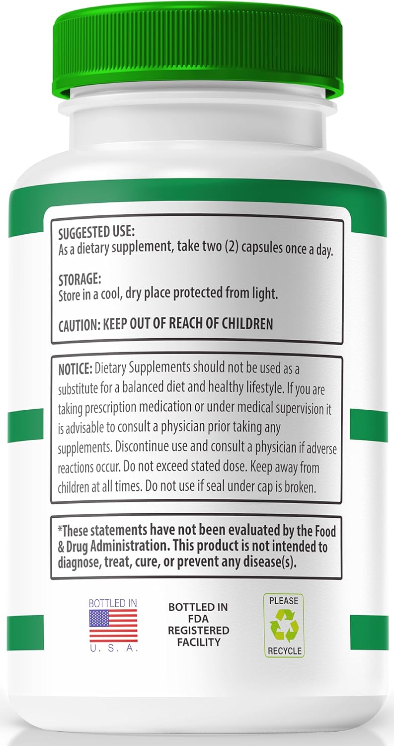 Natural Gluco NullCaps Formula for Stable Blood Sugar Levels and Increased Energy - 60 Capsules