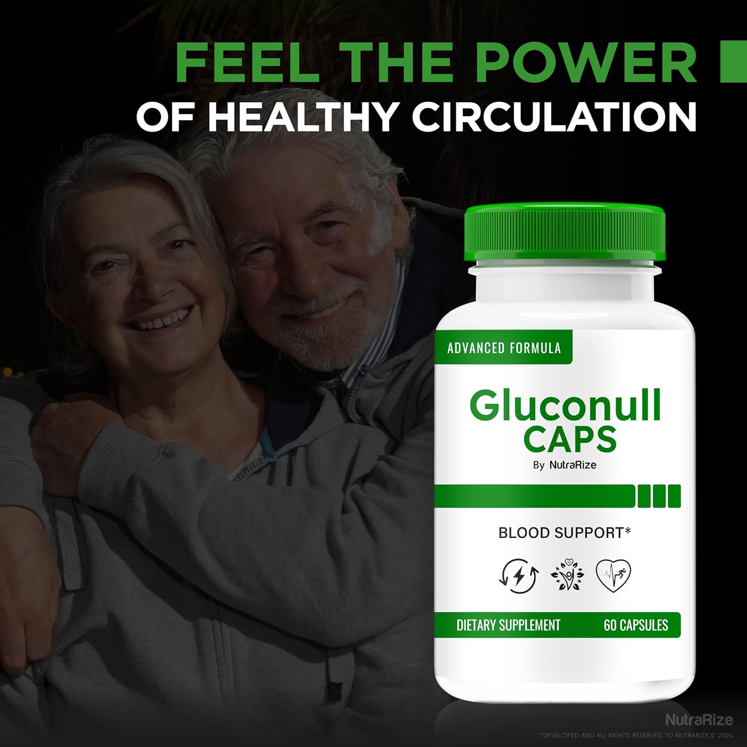 Natural Gluco NullCaps Formula for Stable Blood Sugar Levels and Increased Energy - 60 Capsules