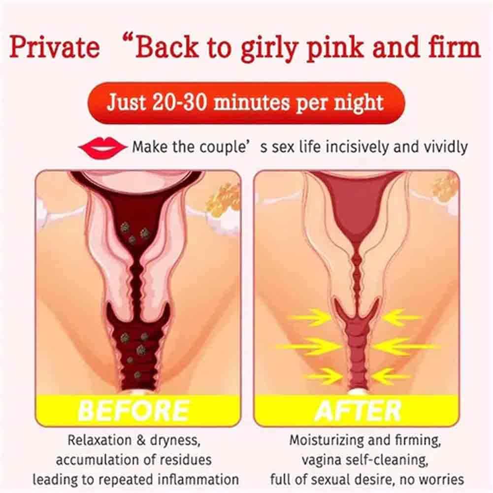 Natural Instant Anti-Itch Detox Slimming Products - Viginal Capsules & Gel (8 Bags)