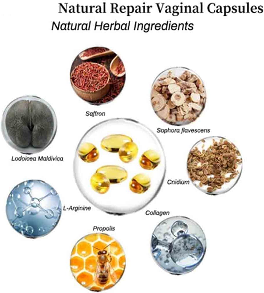 Natural Instant Anti-Itch Detox Slimming Products - Viginal Capsules & Gel (8 Bags)