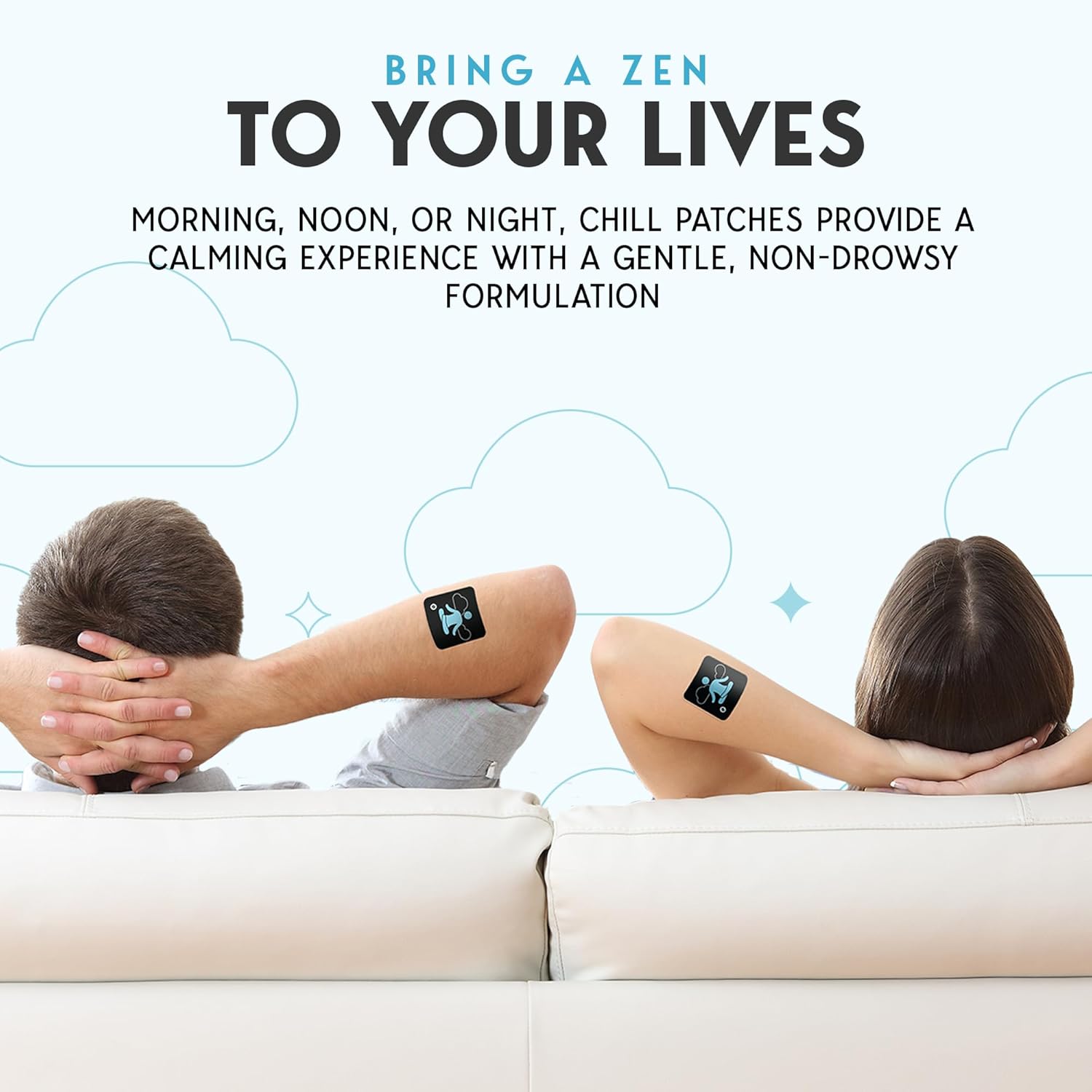 Natural Klova Chill Patches with Sensoril Ashwagandha, Rhodiola Rosea, and More for Stress Relief and Relaxation