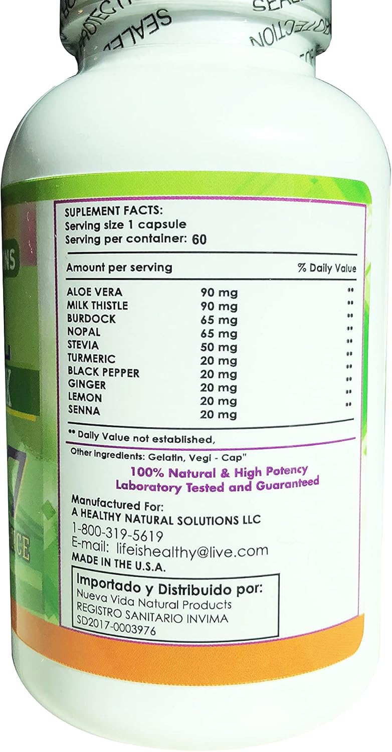 Natural Liver and Pancreatic Revitalizer - Herbal Detox Capsules for Gastrointestinal Health