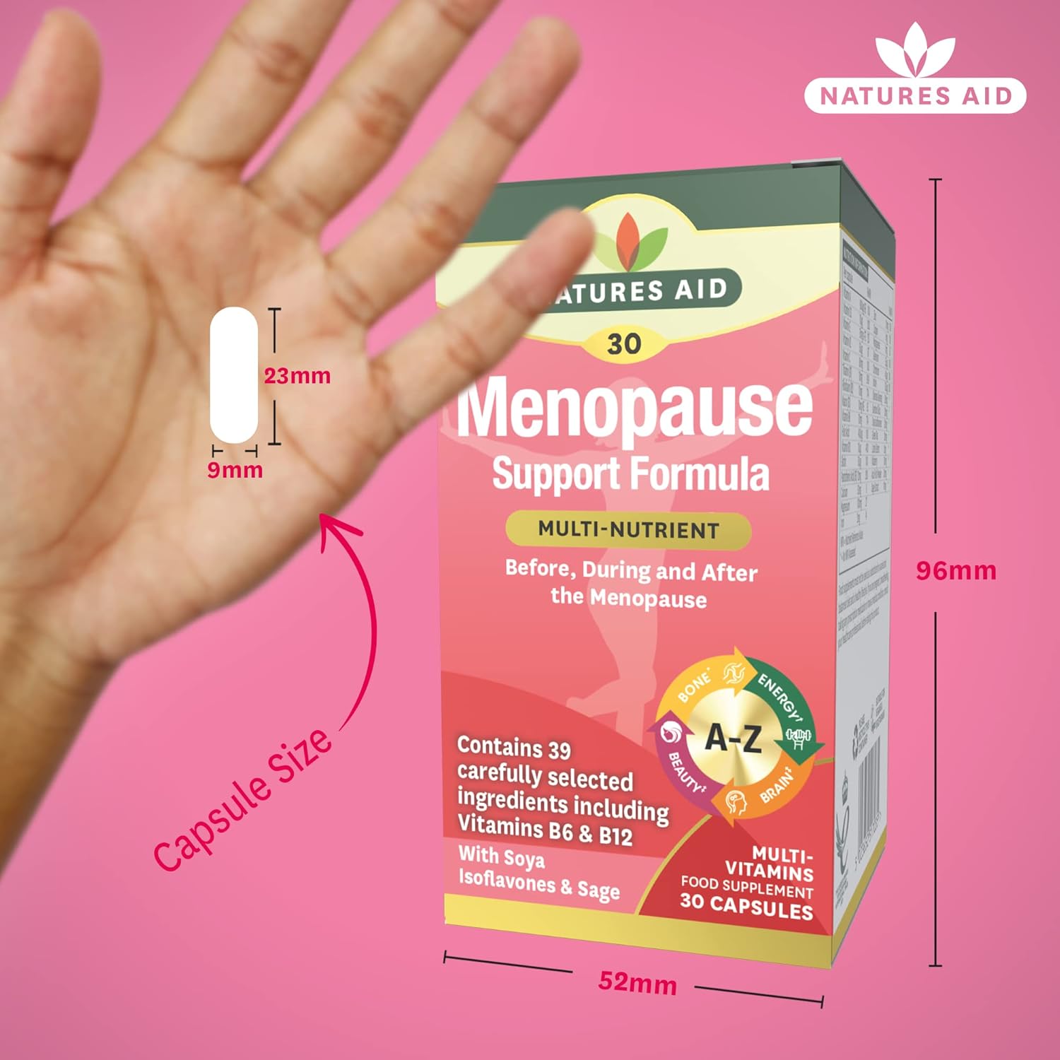 Natural Menopause Relief Supplement - 30 Capsules for Hormone Balance & Symptom Support