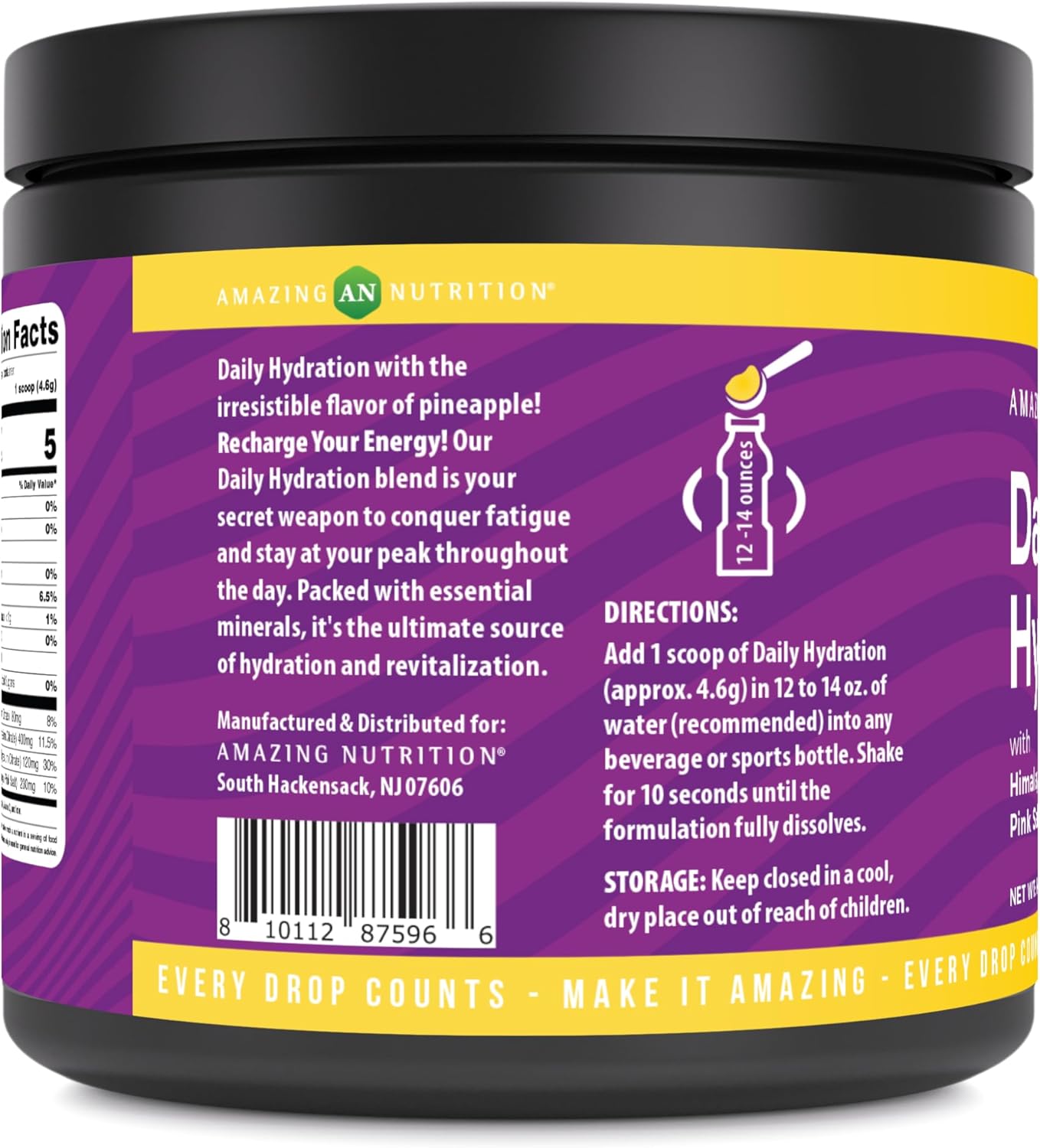 Natural Pineapple Electrolyte Powder - 30 Servings | Sugar-Free Hydration Supplement with Essential Minerals | Keto, Non-GMO, Gluten-Free
