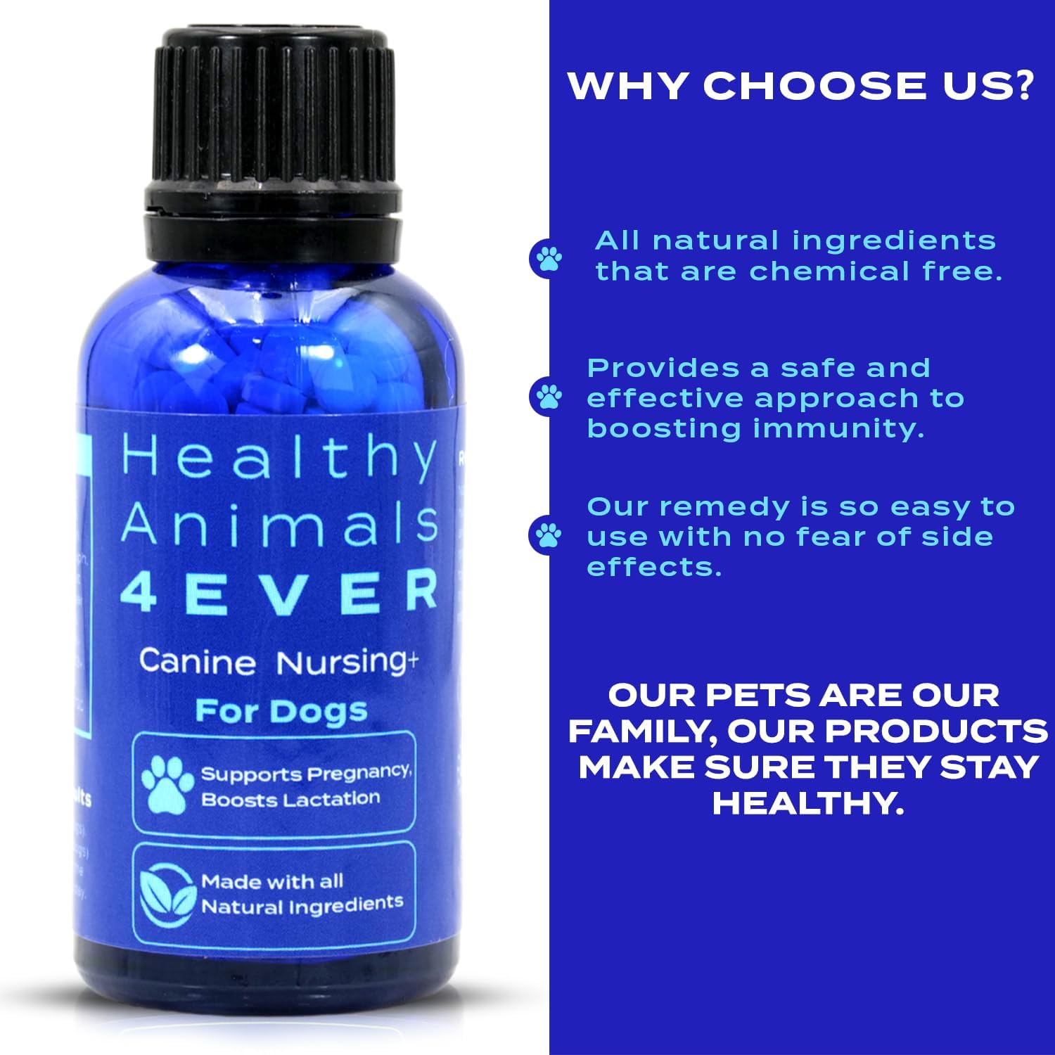 Natural Pregnancy and Lactation Support for Healthy Animals, Fast-Acting Formula with Guaranteed Results