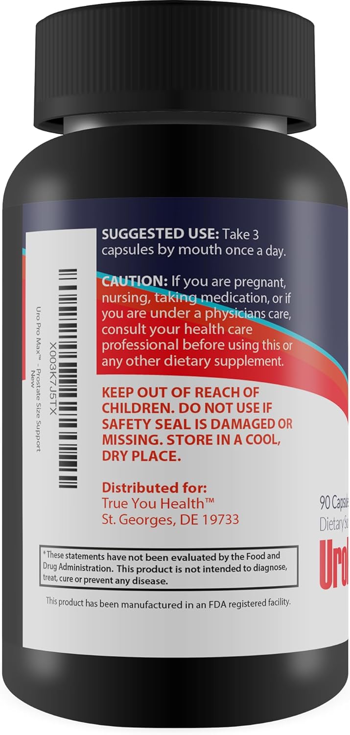 Natural Prostate Support Supplement for Men - Promotes Bladder Control and Healthy Prostate Function - Supports Prostate Health and Fluid Balance - Prostate Size Aid for Men