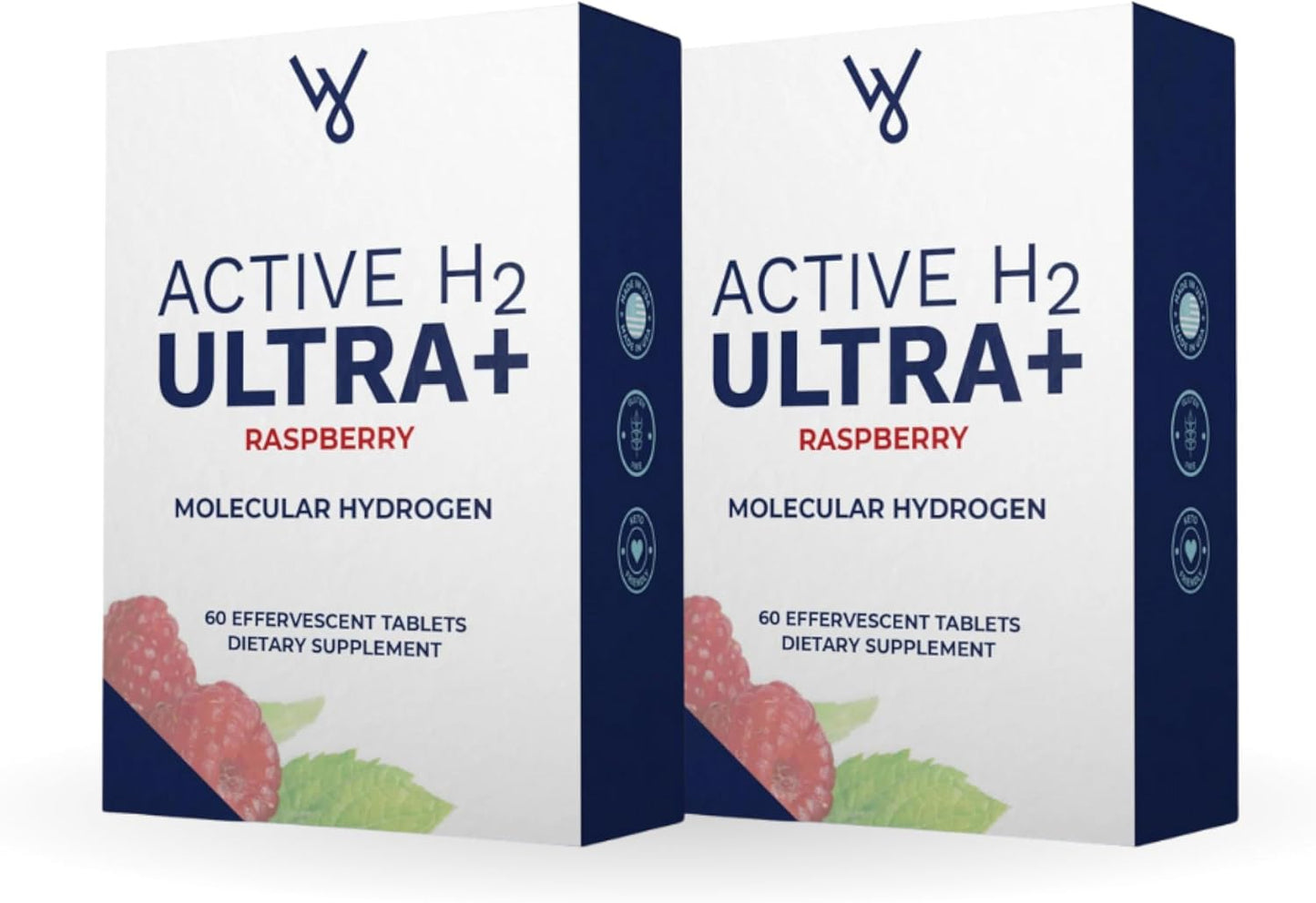Natural Raspberry Purative Active H2 Ultra+ Hydrogen Water Tablets - 120 Servings for Immune Support and Antioxidant Balance